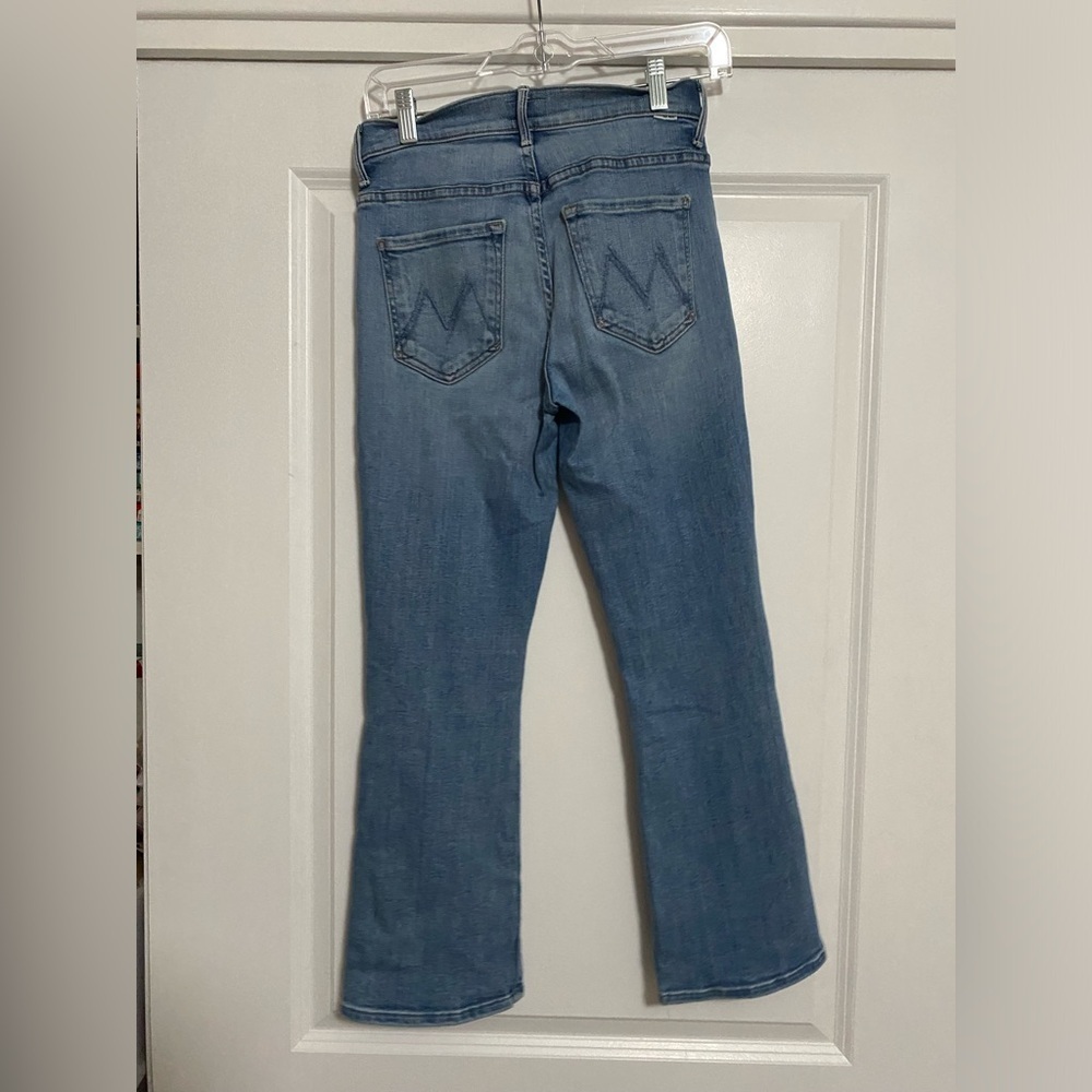 MOTHER The Insider Cropped Flared Jeans in A Side Of Rice And Beans - Picture 3 of 8